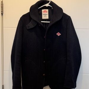 Danton Women's Navy Wool Blend Pea Coat